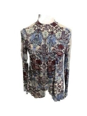 Free People Long Sleeve Wrap Front Top